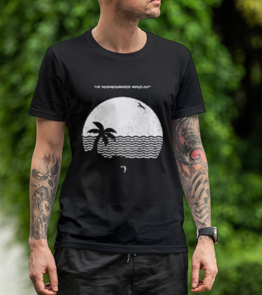 The Neighbourhood Wiped Out Album Palm Tree Beach Scene T-Shirt
