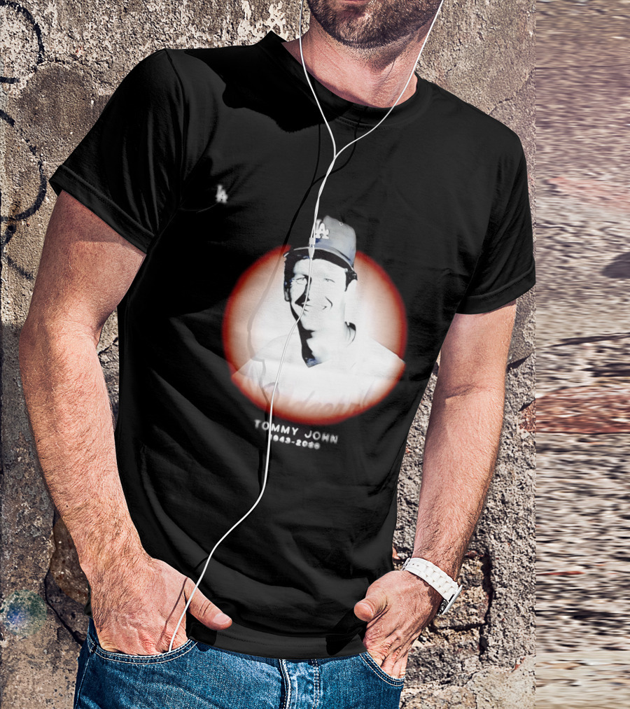 Tommy John 1943 2026 Memorial Baseball LA Dodgers T-Shirt