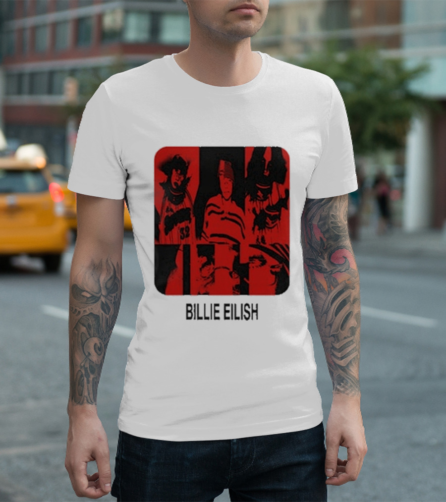 Billie Eilish Thermal Be Collage Photo T-Shirt