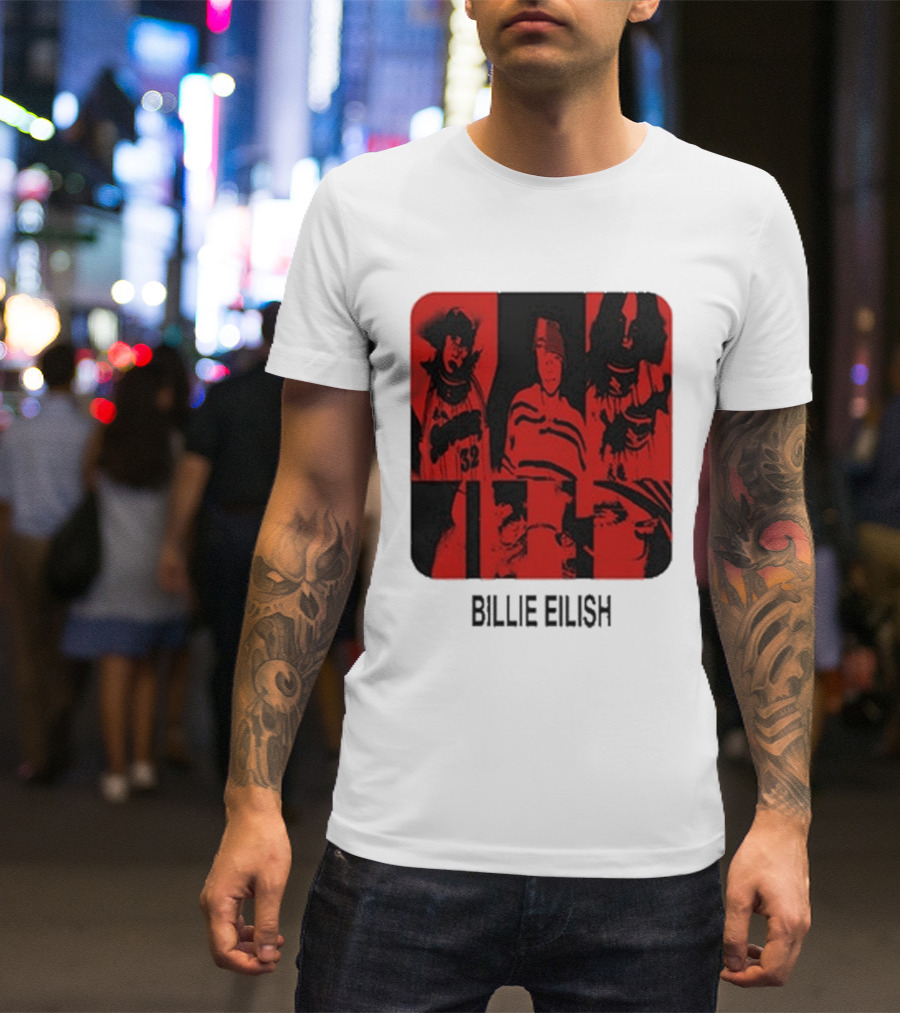 Billie Eilish Thermal Be Collage Photo T-Shirt