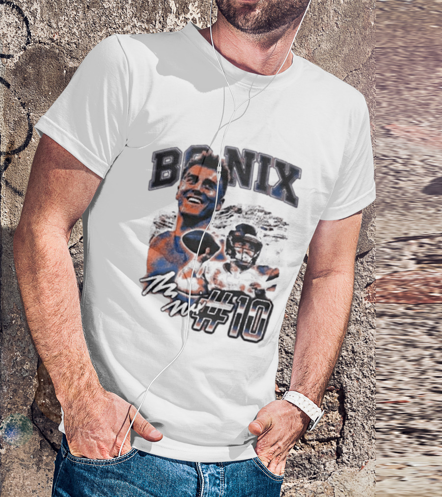 Bo Nix Number 10 Football Player T-Shirt