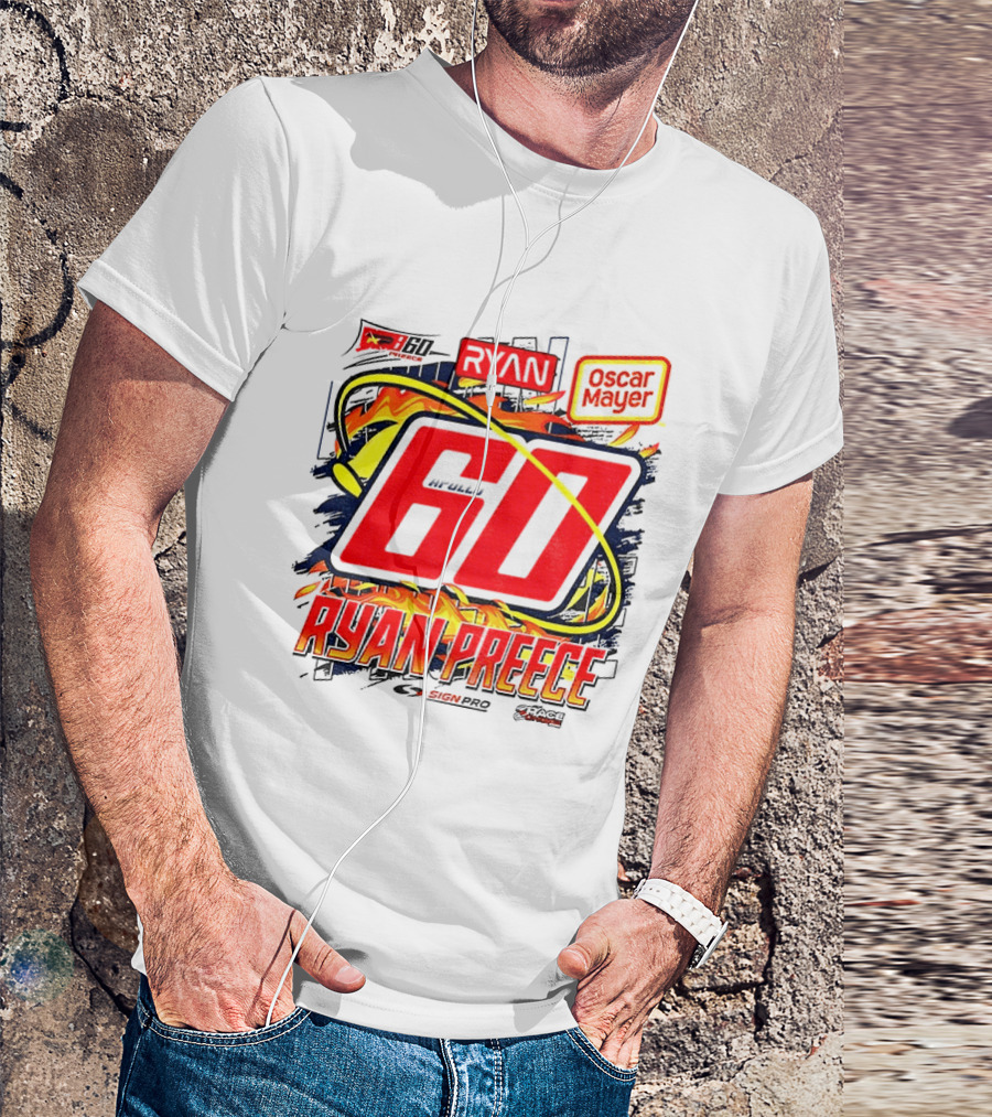 Ryan Preece NASCAR 60 Oscar Mayer Racing Sport McWills T-Shirt