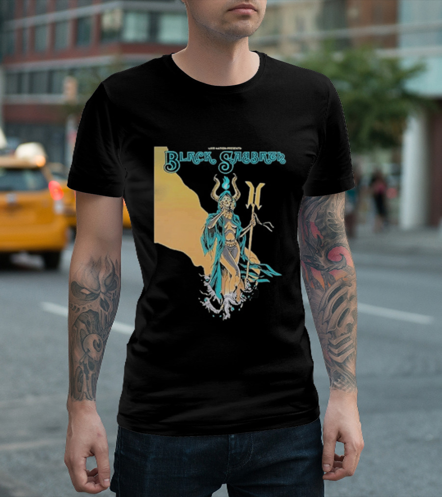 Black Sabbath BB&T Pavilion Camden NJ August 19 2026 Mythical Deity T-Shirt