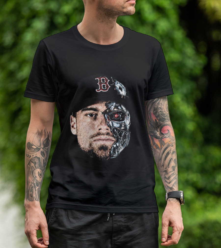 Caleb Durbin Terminator Face Boston Cap Robo Fusion T-Shirt