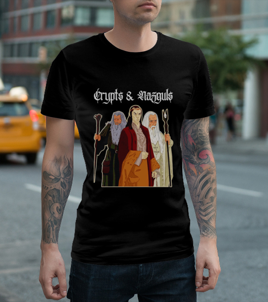 Crypts & Nazguls Dark Wizards Fantasy T-Shirt