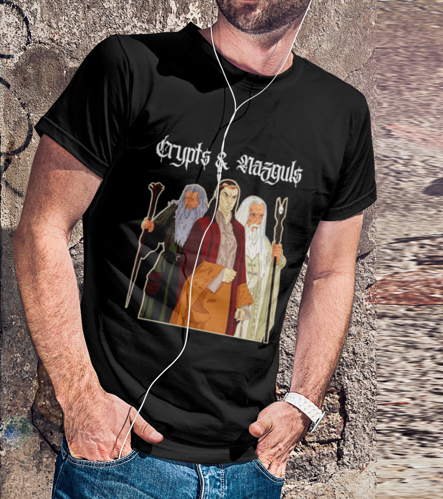 Crypts & Nazguls Dark Wizards Fantasy T-Shirt