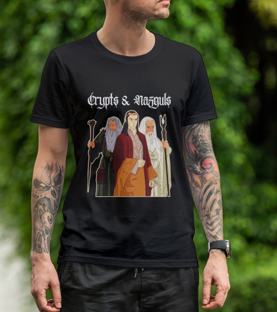 Crypts & Nazguls Dark Wizards Fantasy T-Shirt