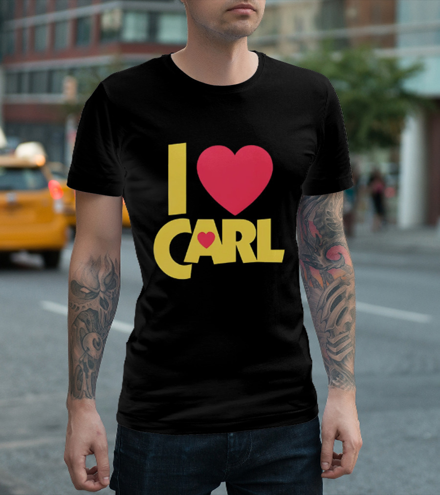 I Love Carl Heart Dungeon Crawler T-Shirt