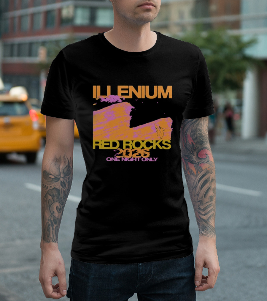ILLENIUM Red Rocks 2026 One Night Only Event August 19 T-Shirt
