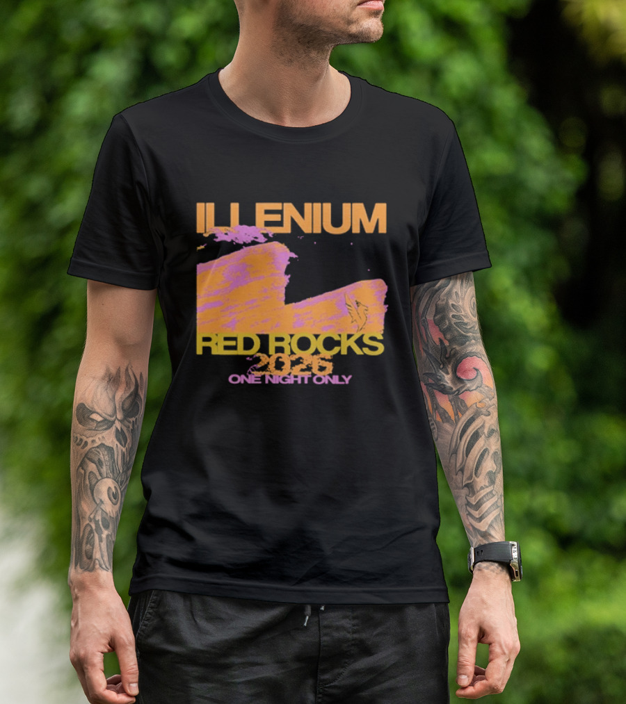 ILLENIUM Red Rocks 2026 One Night Only Event August 19 T-Shirt