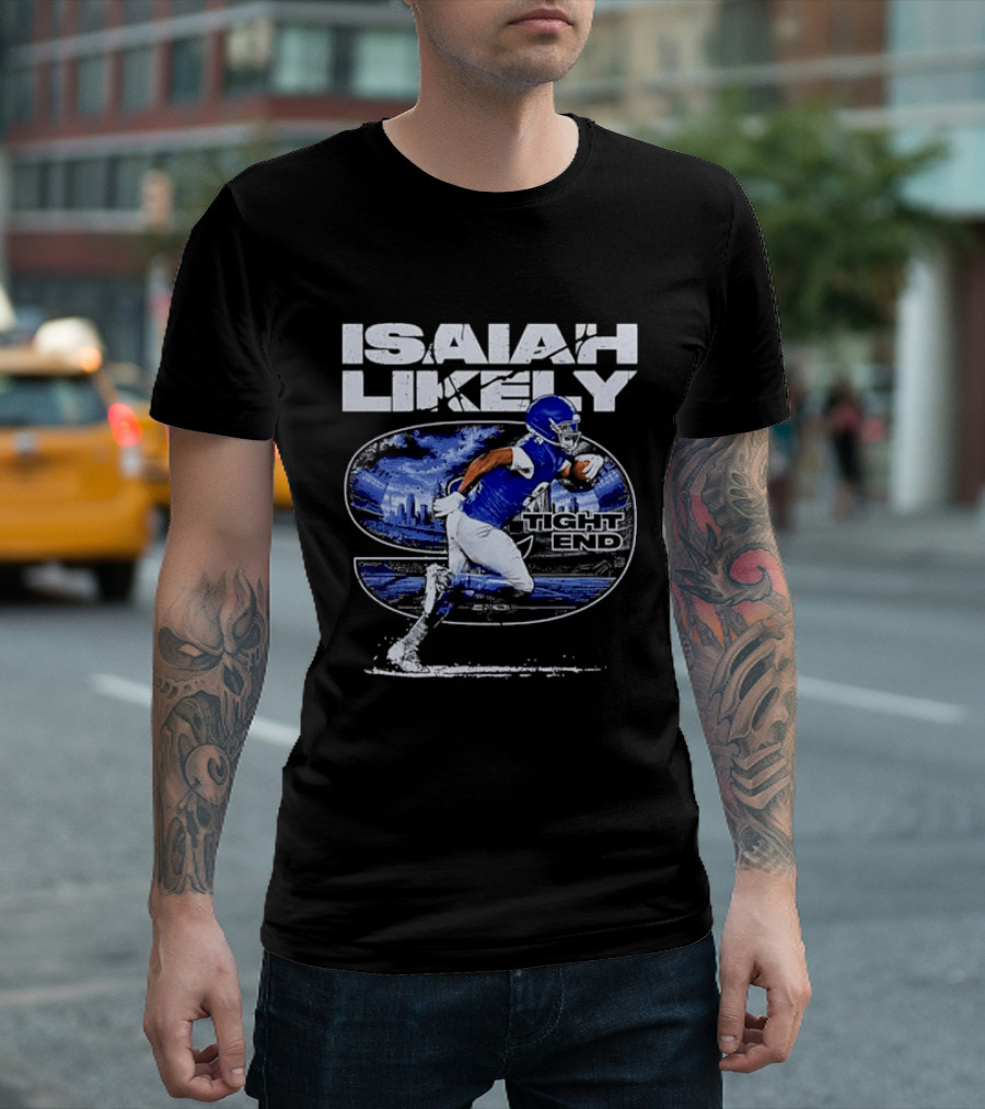 Isaiah Likely Tight End New York Giants Player T-Shirt