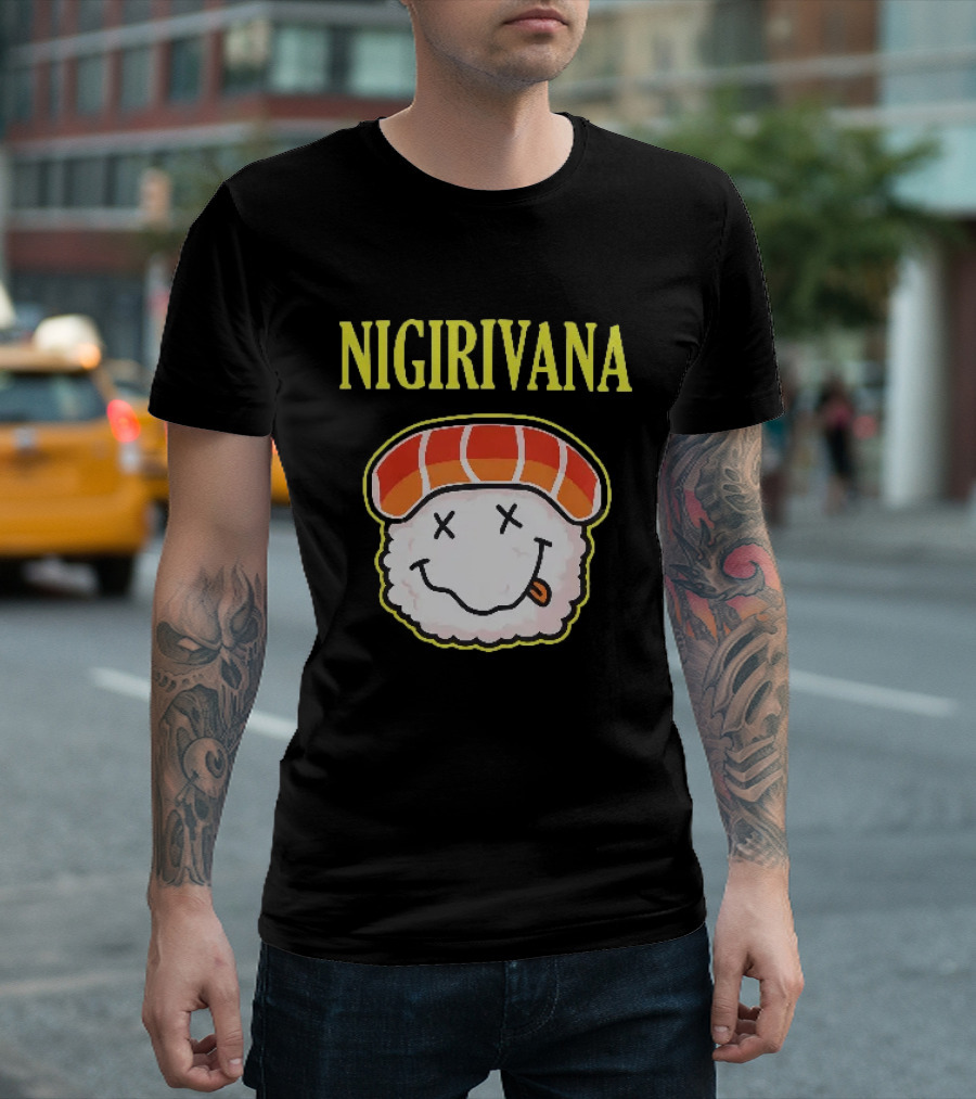 Nigirivana Sushi Nigiri Smile Face T-Shirt