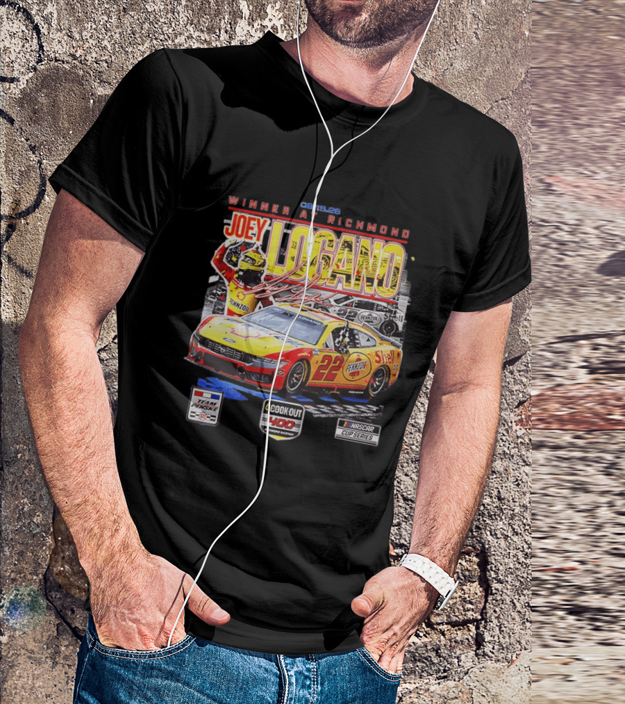 Joey Logano Winner At Richmond 2026 Team Penske Cookout 400 NASCAR Cup Series T-Shirt