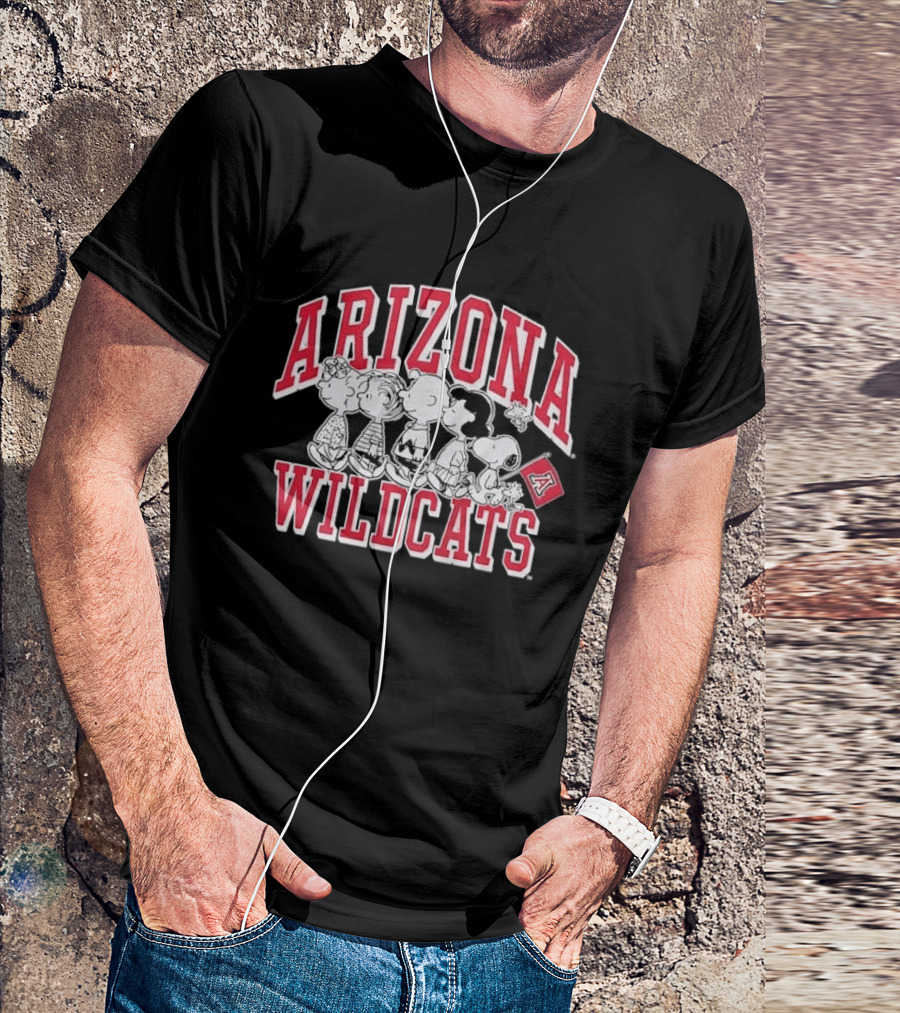 Peanuts Arizona Wildcats The Gang Collaboration T-Shirt