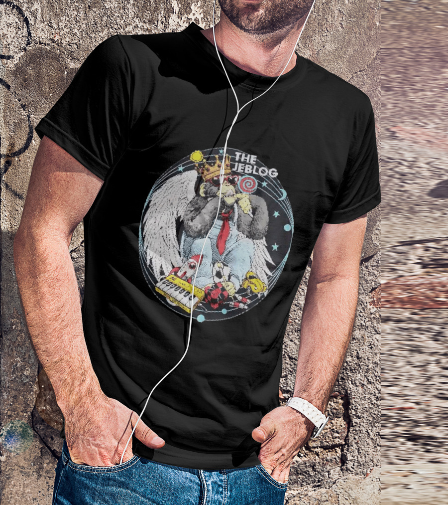 The Jeblogs Monkey Wings Crown Lollipop And Countdown Rocket T-Shirt