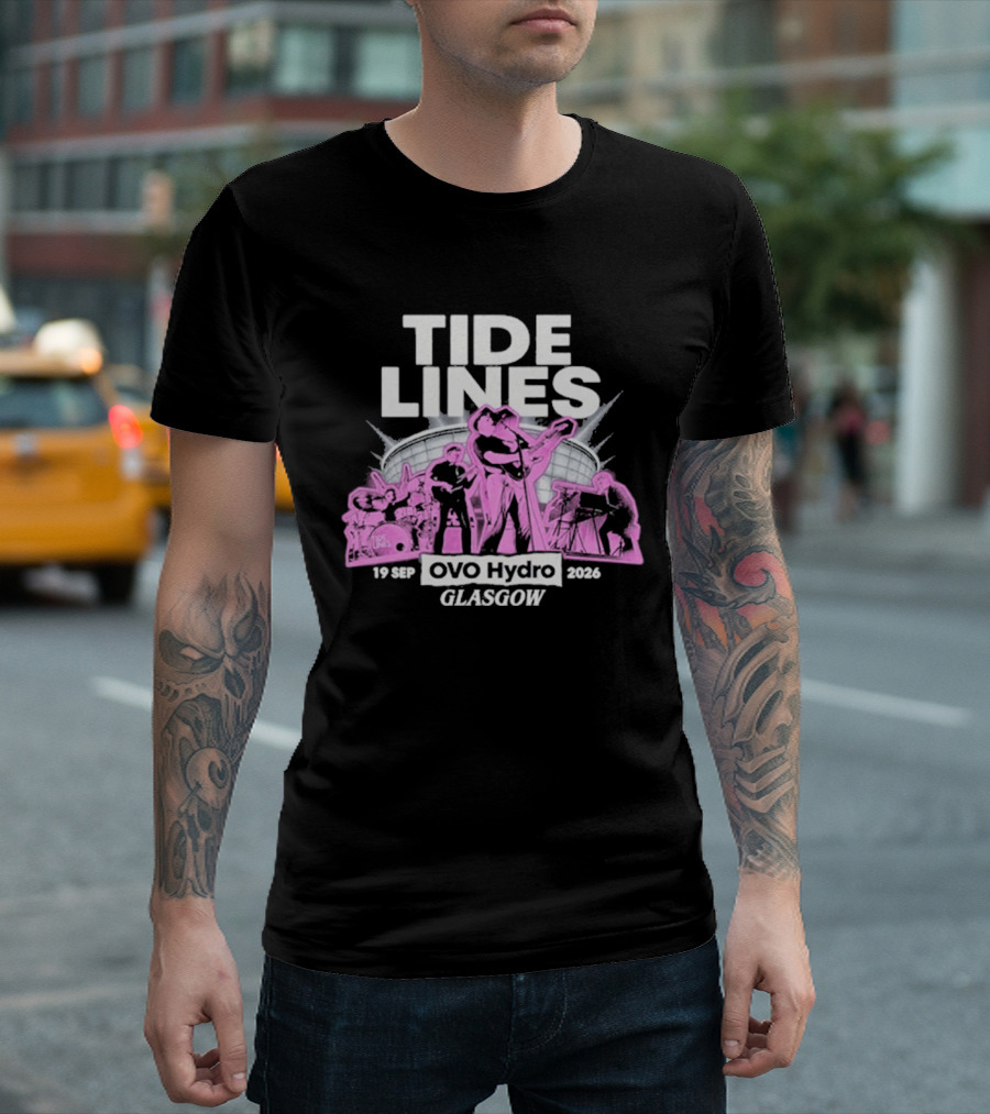 Tide Lines Live OVO Hydro September 19 2026 Glasgow Event T-Shirt