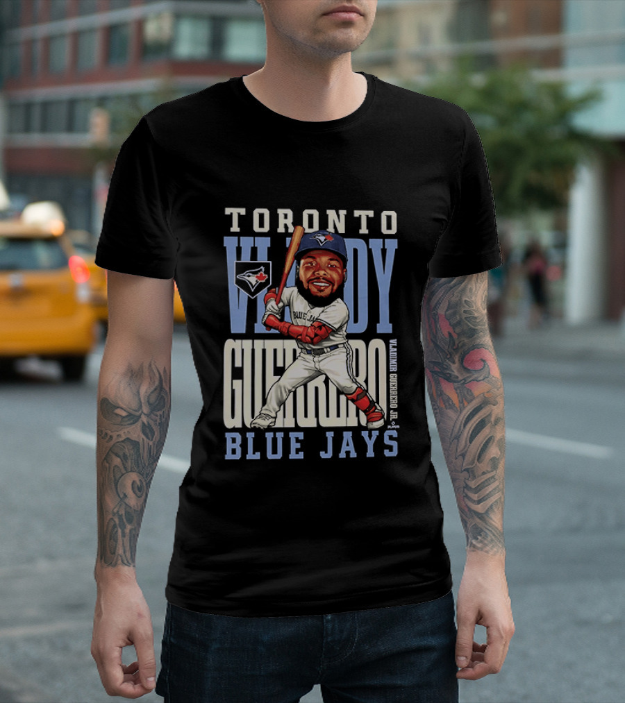 Vladimir Guerrero Jr. Toronto Blue Jays Baseball 2026 Caricature TORONTO V LADY GUERRERO BLUE JAYS T-Shirt