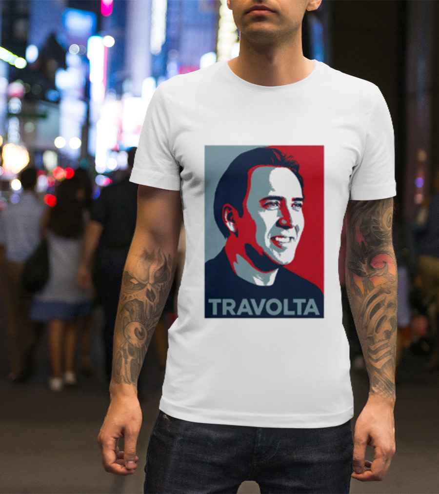 Nicolas Cage Travolta Hope Face Off Image T-Shirt