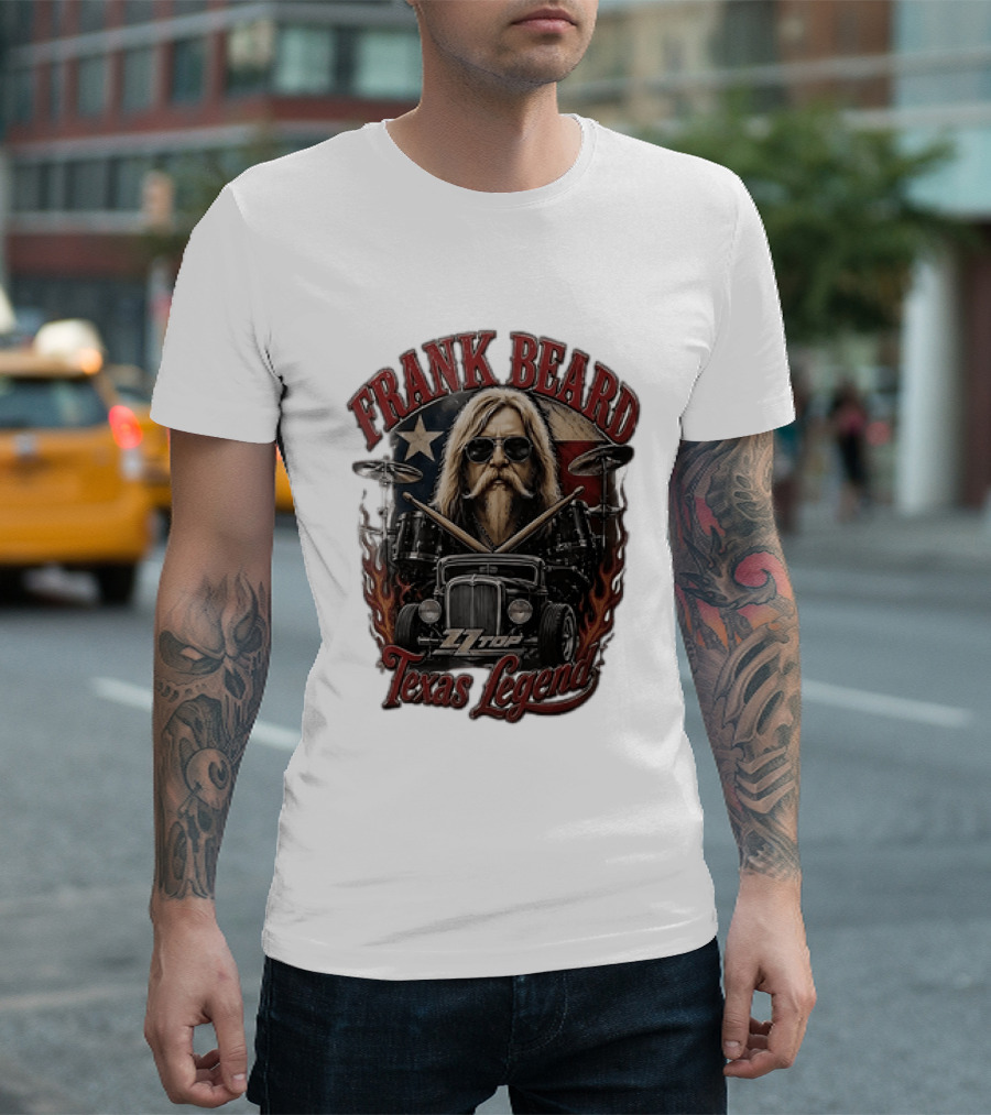 Frank Beard ZZ Top Texas Legend T-Shirt
