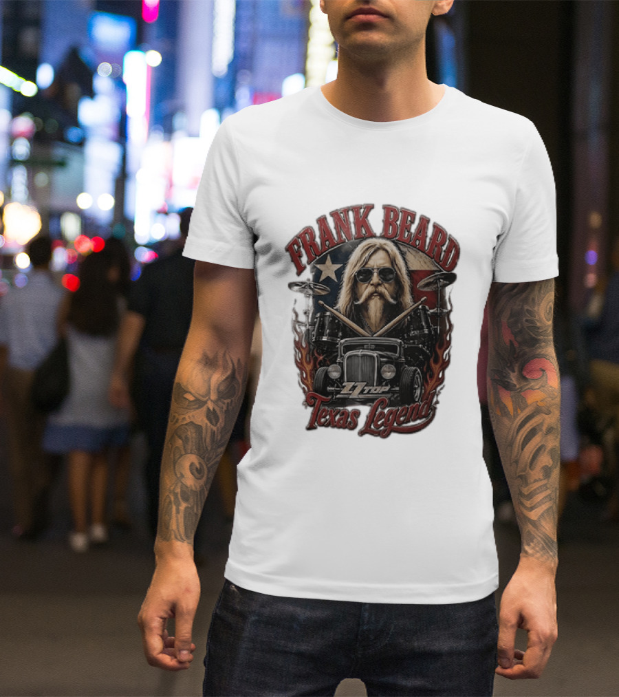 Frank Beard ZZ Top Texas Legend T-Shirt