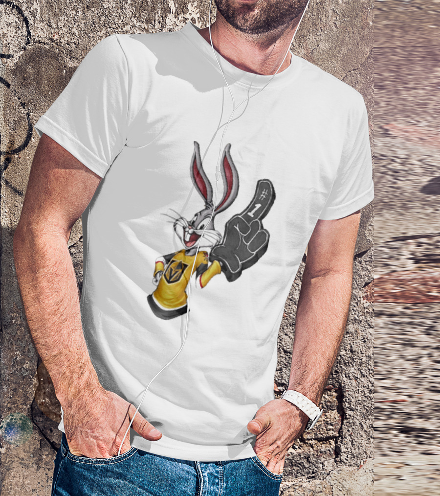 Bugs Bunny #1 Fan Vegas Golden Knights Hockey T-Shirt