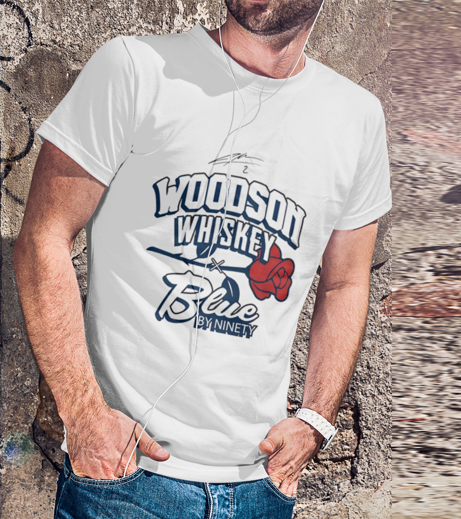 Woodson Whiskey Blue By Ninety Red Rose Collaboration T-Shirt