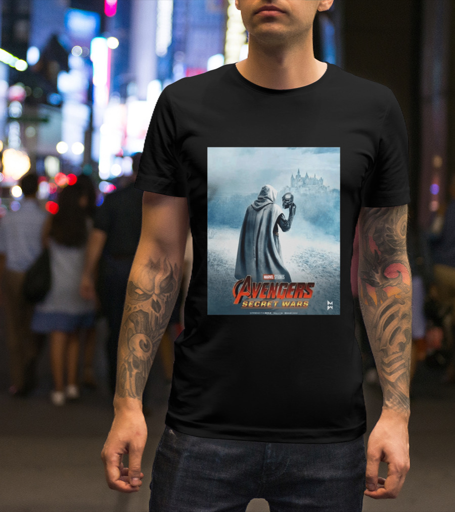 Marvel Studios Avengers Secret Wars Doctor Doom Hooded Villain Castle T-Shirt