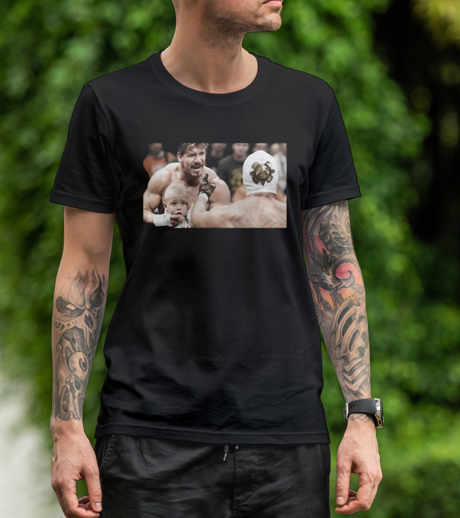 Bad Bunny Southern Tackle Apple Vintage Wrestling Match Iconic WWE Scene T-Shirt