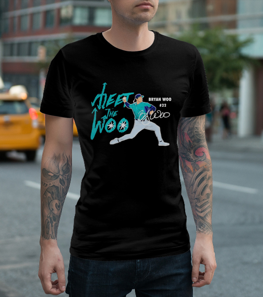 Bryan Woo Seattle Mariners Meet The Woo MLB 2026 #22 T-Shirt