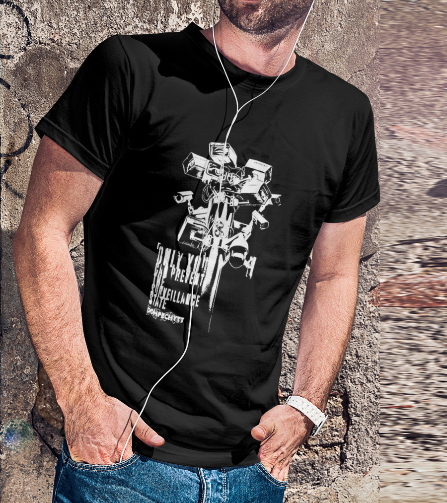 CCTV Security Camera Dystopian Only You Can Prevent The Surveillance State Flock T-Shirt