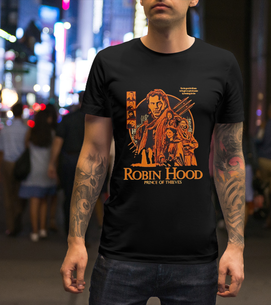 Robin Hood Prince Of Thieves Adventure Team Movie Characters T-Shirt