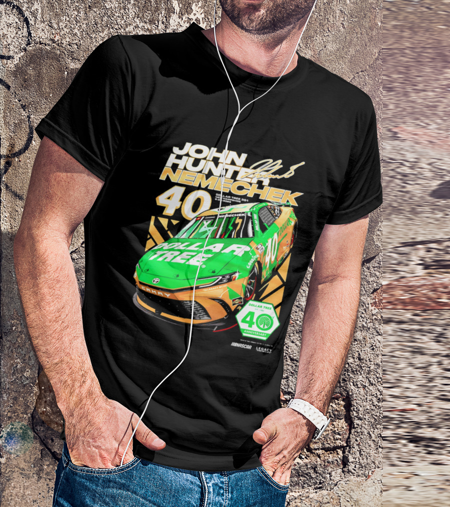John Hunter Nemechek Dollar Tree 40 Anniversary Camry NASCAR Racing T-Shirt
