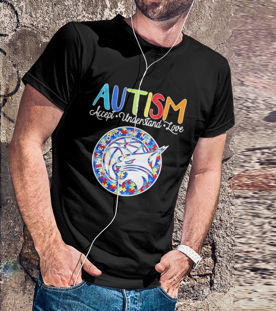 Minnesota Lynx Autism Accept Understand Love 2026 T-Shirt