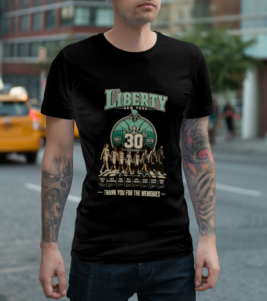 The Liberty New York 1997 2026 30th Season Thank You For The Memories T-Shirt