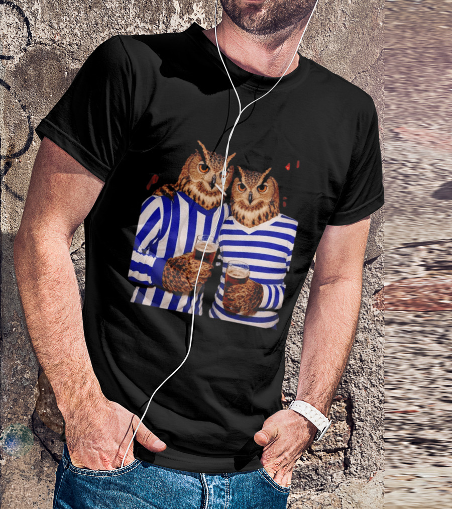 The Owls Night Out Classic Football Smoking Beer Party T-Shirt