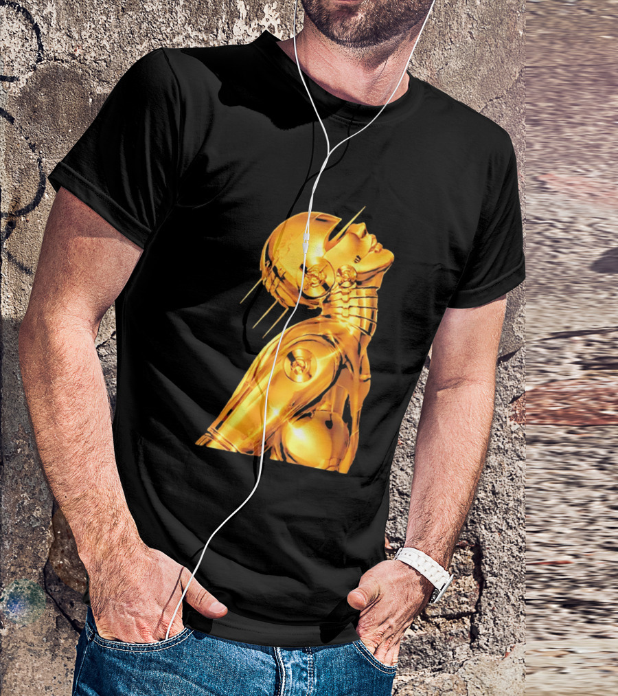 The Weeknd Echoes Of Silence Golden Futuristic Robot T-Shirt
