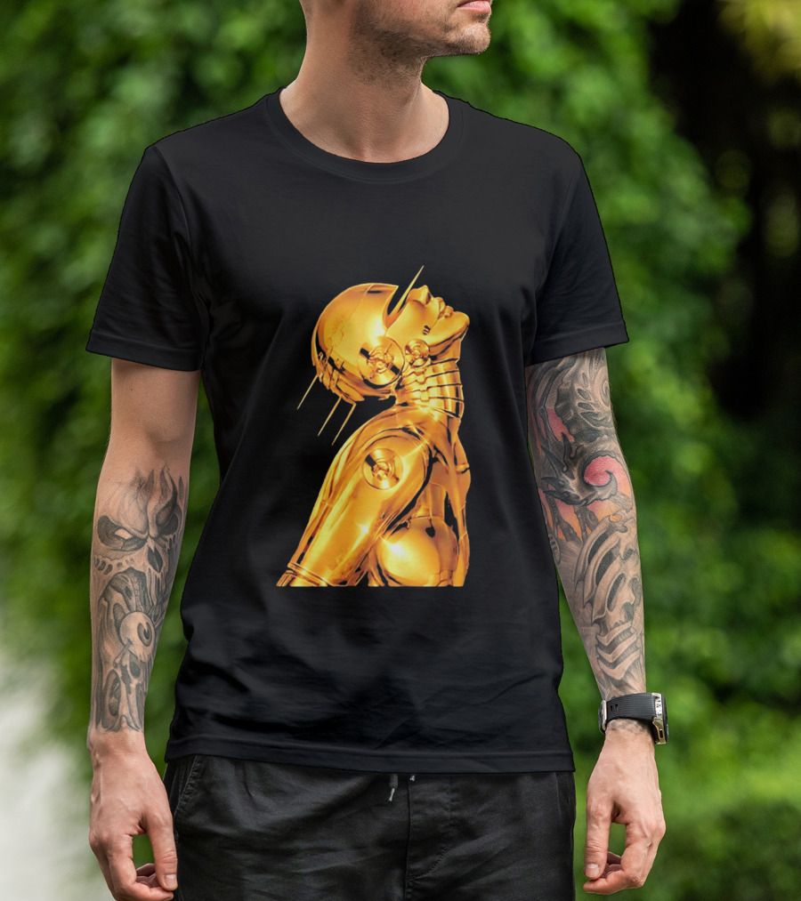 The Weeknd Echoes Of Silence Golden Futuristic Robot T-Shirt