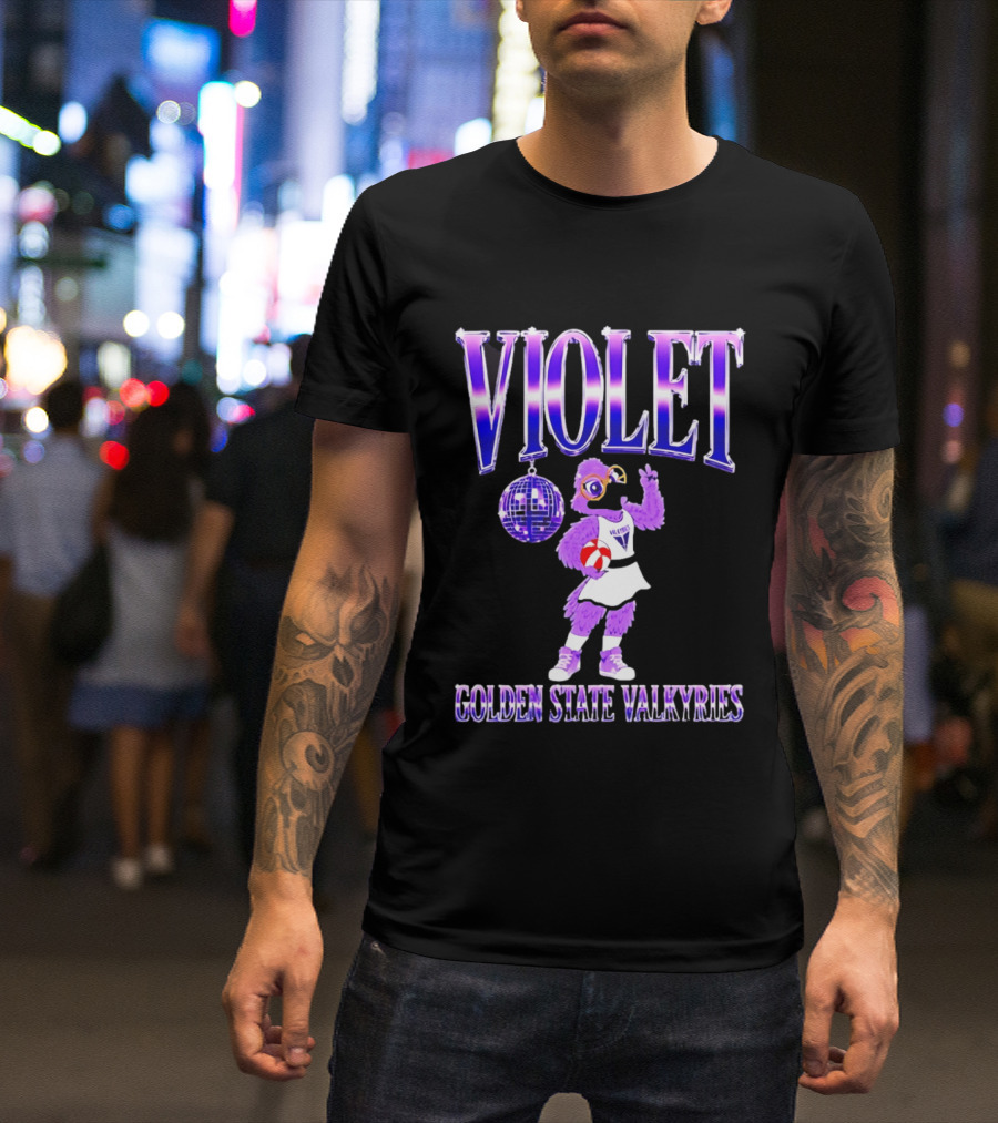 Violet Disco Golden State Valkyries Volleyball T-Shirt
