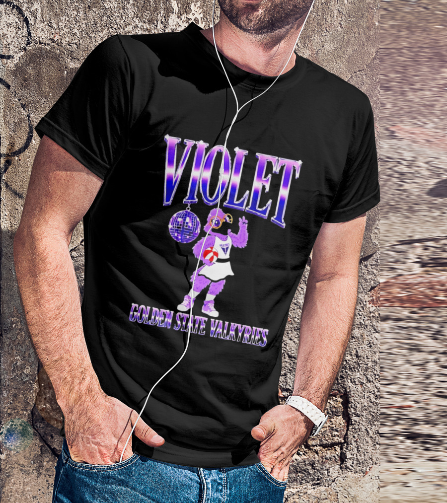 Violet Disco Golden State Valkyries Volleyball T-Shirt