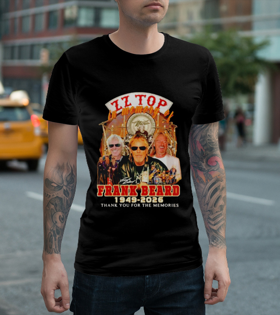 ZZ Top Frank Beard 1949 2026 In Memory Thank You For The Memories T-Shirt