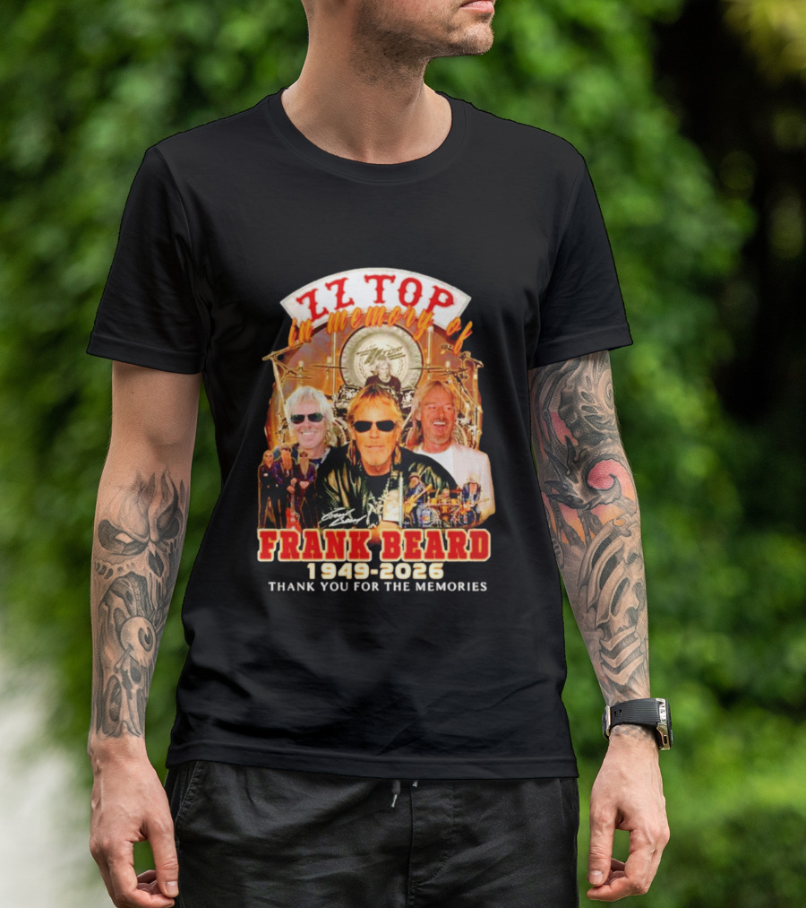ZZ Top Frank Beard 1949 2026 In Memory Thank You For The Memories T-Shirt