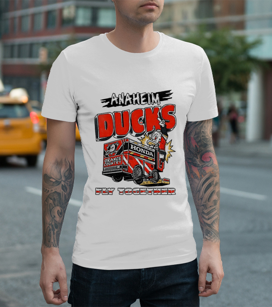 Anaheim Ducks Hockey Create Culture Honda Fly Together T-Shirt