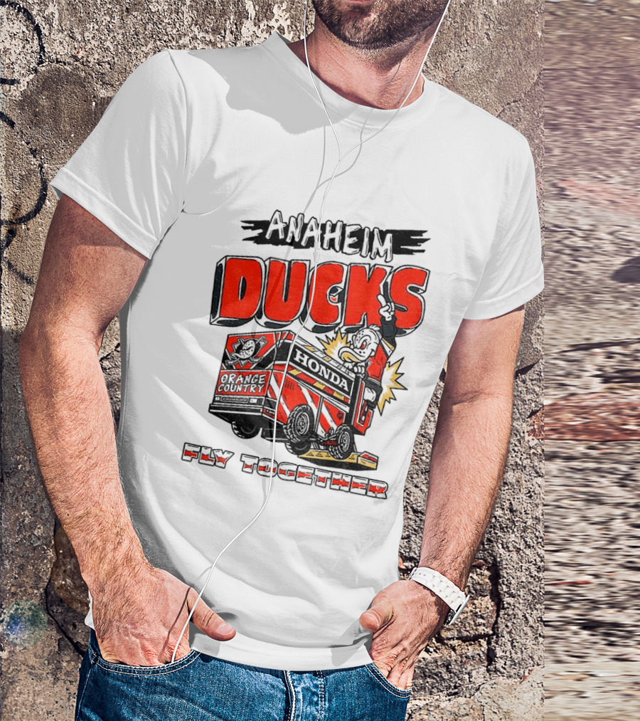 Anaheim Ducks Hockey Create Culture Honda Fly Together T-Shirt