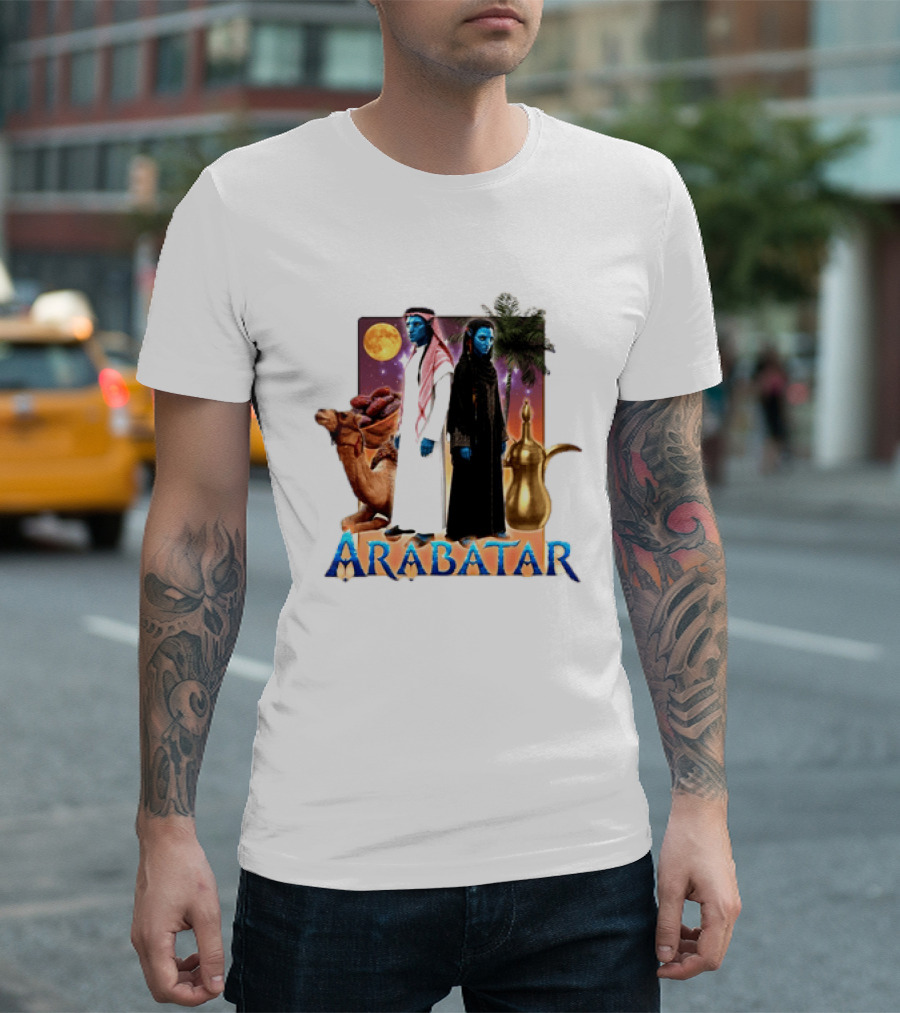 ARABATAR Fantasy Characters With Camel Dates Kettle Palm Moon T-Shirt