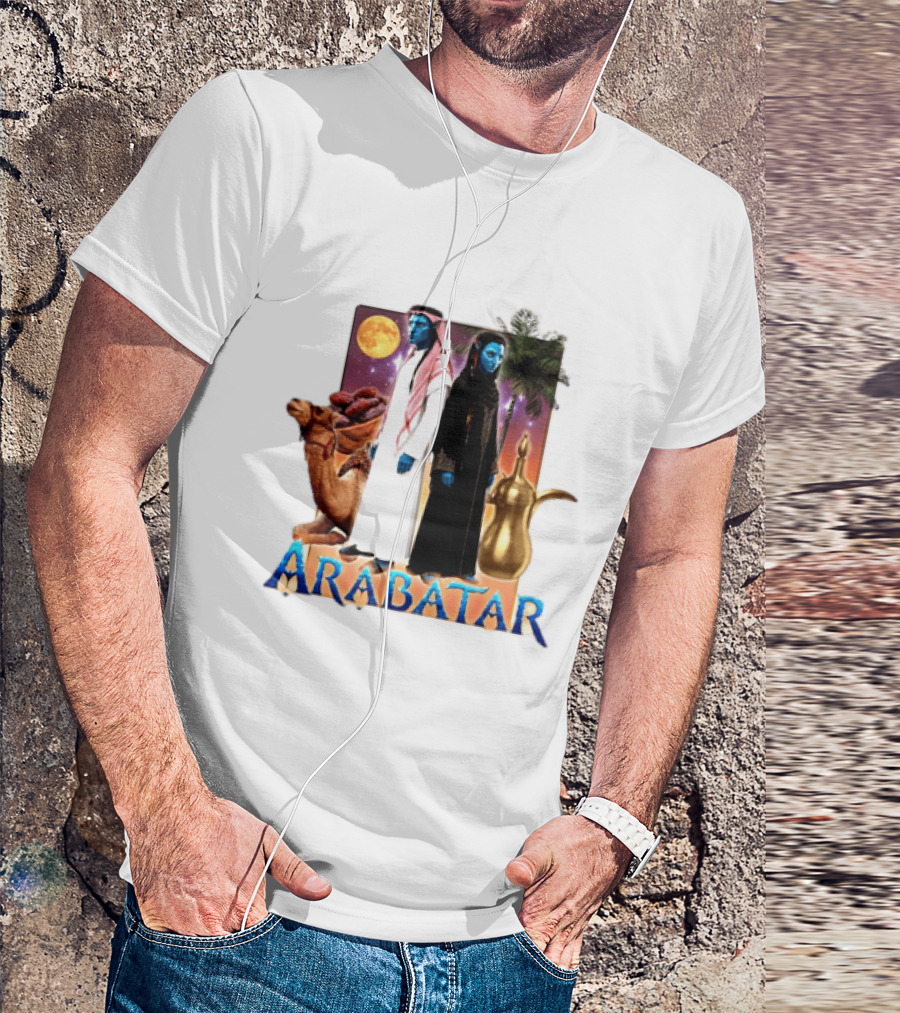 ARABATAR Fantasy Characters With Camel Dates Kettle Palm Moon T-Shirt