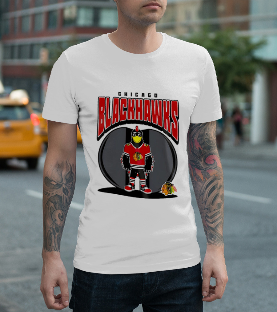 Chicago Blackhawks Mania NHL 2026 Mascot Hockey Fan Gear T-Shirt
