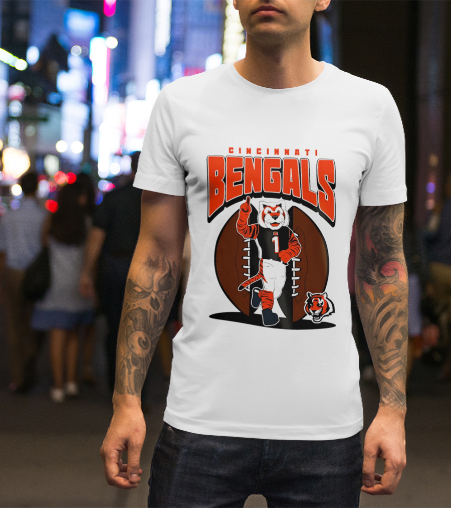 Cincinnati Bengals Tiger Mascot Football Fan Mania 2026 T-Shirt