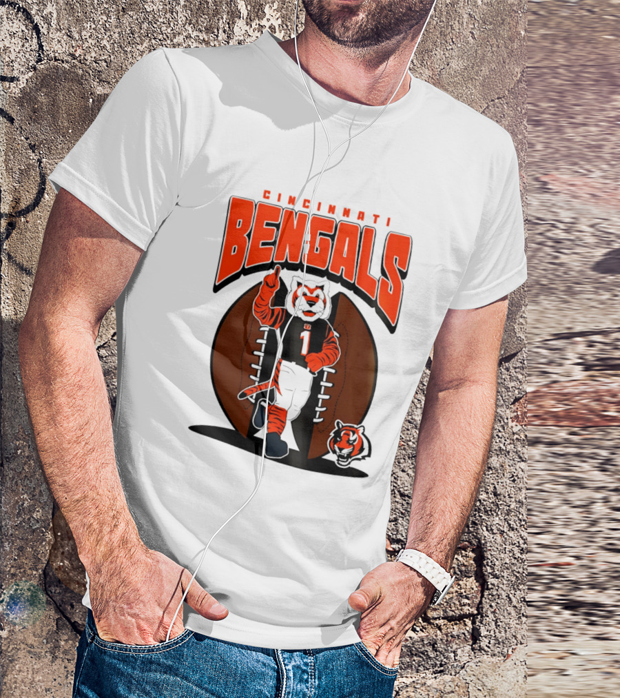 Cincinnati Bengals Tiger Mascot Football Fan Mania 2026 T-Shirt