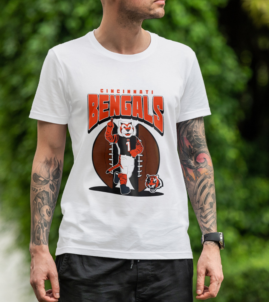 Cincinnati Bengals Tiger Mascot Football Fan Mania 2026 T-Shirt