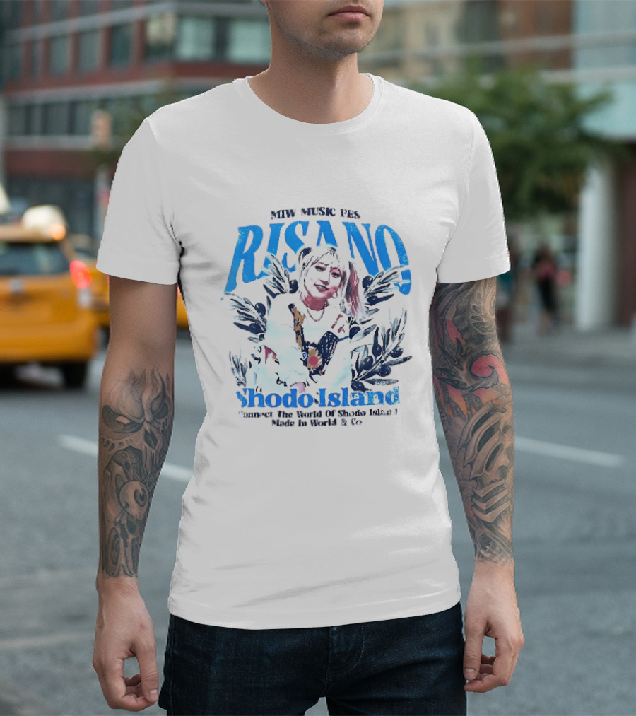 MTW Music Presents Risano Blonde Woman Pigtails Connect Shodo Island Made In World And Co T-Shirt